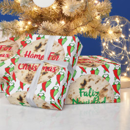 Kitsch Faliz Navidad Tortilla Chili Dein Text Geschenkpapier