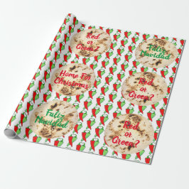 Kitsch Faliz Navidad Tortilla Chili Dein Text Geschenkpapier