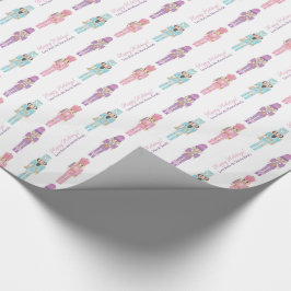 Kitsch Nutcracker Holzlieder glücklichen Urlaub Geschenkpapier