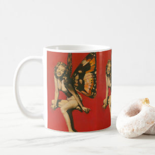 Kitsch-Vintage-Feentasse Kaffeetasse