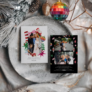 Kitsch Weihnachten Retro-Feiertagsrahmen