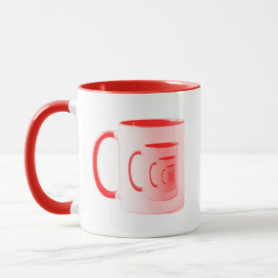 Kitschen Fatty 5th Dimension Logo Tasse Diner Rot