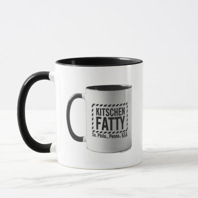 Kitschen Fatty Kitschen Fatty Logo Tasse Tasse Bla (Links)