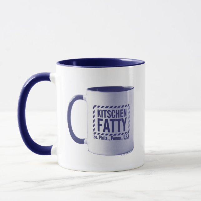 Kitschen Fatty Kitschen Fatty Logo Tasse Tasse Blu (Links)