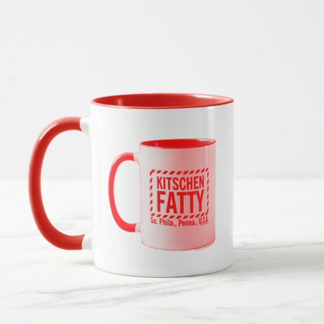 Kitschen Fatty Kitschen Fatty Logo Tasse Tasse Red (Links)