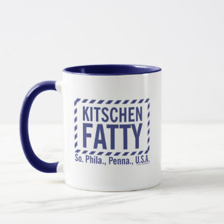 Kitschen Fatty Logo Tasse Deli Blue