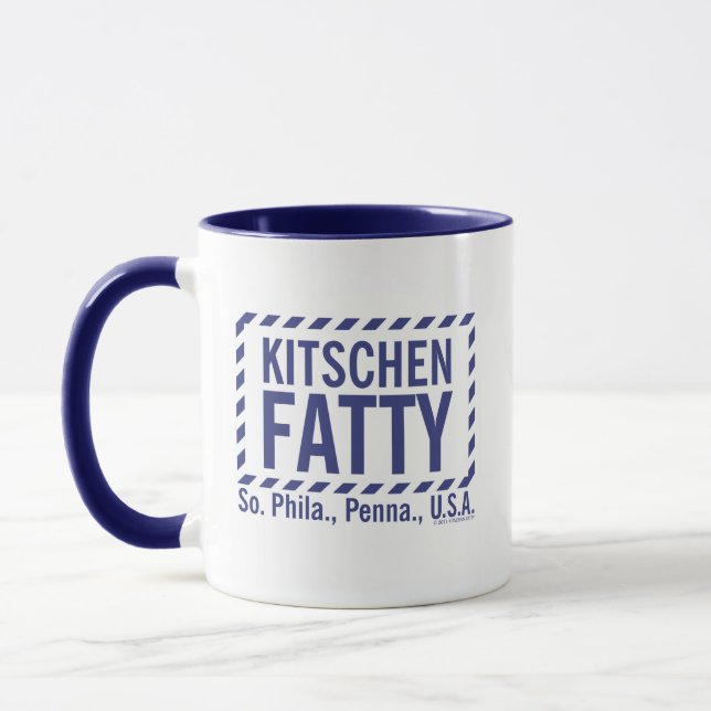Kitschen Fatty Logo Tasse Deli Blue (Links)