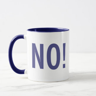 Kitschen Fatty NO! Tasse Deli Blue