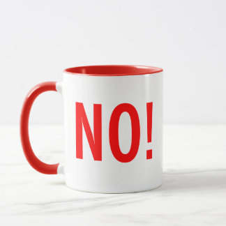 Kitschen Fatty NO! Tasse Diner Red
