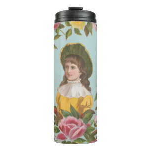 Kitschige Vintage Deutsche Valentinskarte, 1884 Thermosbecher