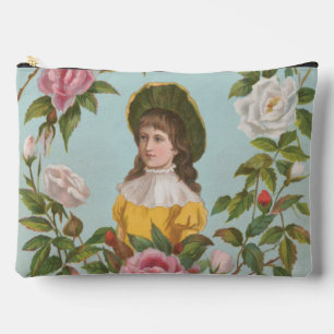 Kitschige Vintage Deutsche Valentinskarte, 1884 Zubehörtasche