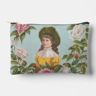 Kitschige Vintage Deutsche Valentinskarte, 1884 Zubehörtasche
