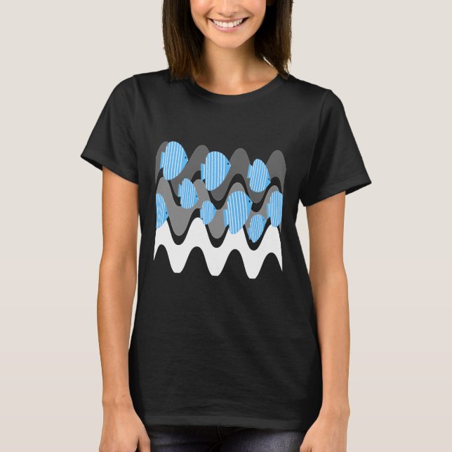Kitschy Angel Fish Blue T-Shirt (Vorderseite)