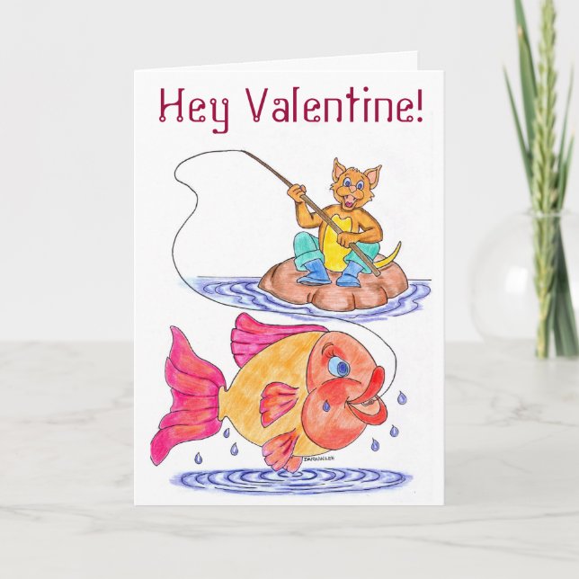 Kitschy Valentinstag Card Feiertagskarte (Vorderseite)