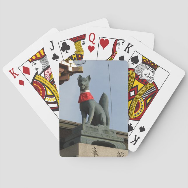 Kitsune キ ネ (Fox) mit Jewel in Mouth Spielkarten (Rückseite)