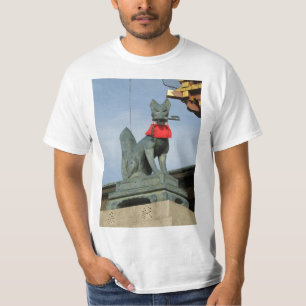 Kitsune キ ネ (Fox) mit Key in Mouth T-Shirt