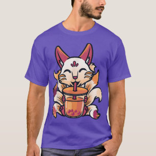 Kitsune Anime Boba Japanischer Bubble Tee Niedlich