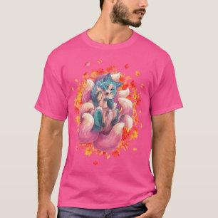 Kitsune Fox A Japanese 9 Tegelfox A Kitsune Kawa T-Shirt
