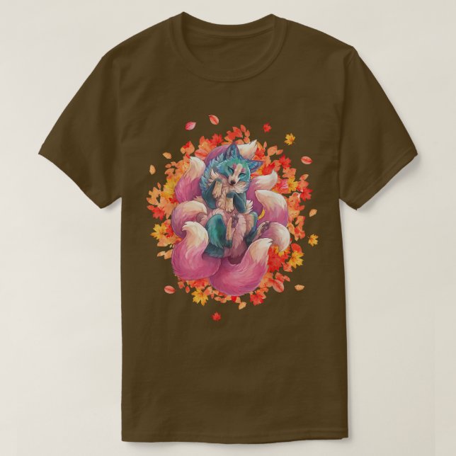 Kitsune für eine japanische Nine gefickt für eine  T-Shirt (Design vorne)