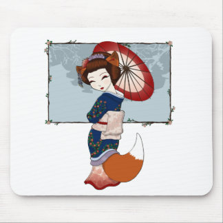 Kitsune Geisha Mousepad