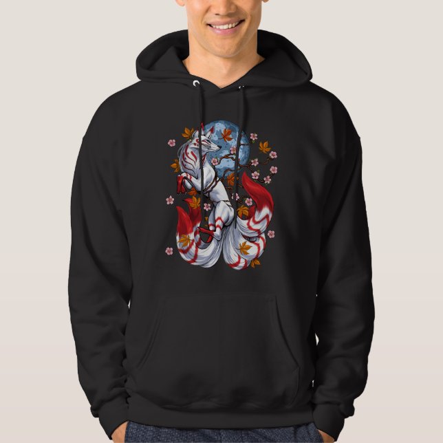 Kitsune Japanese Fox Hoodie (Vorderseite)
