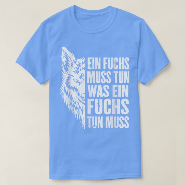 Kitsune japanisches Hokkaido Hälfte Blickpunkt und T-Shirt (Design vorne)