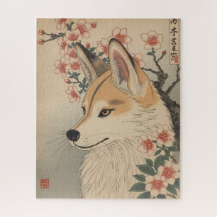 Kitsune & Kirschblüte Puzzle