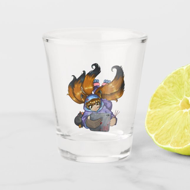 Kitsune Life Schnapsglas (Vorderseite)