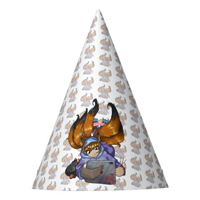 Kitsune Partyhütchen (Vorderseite)