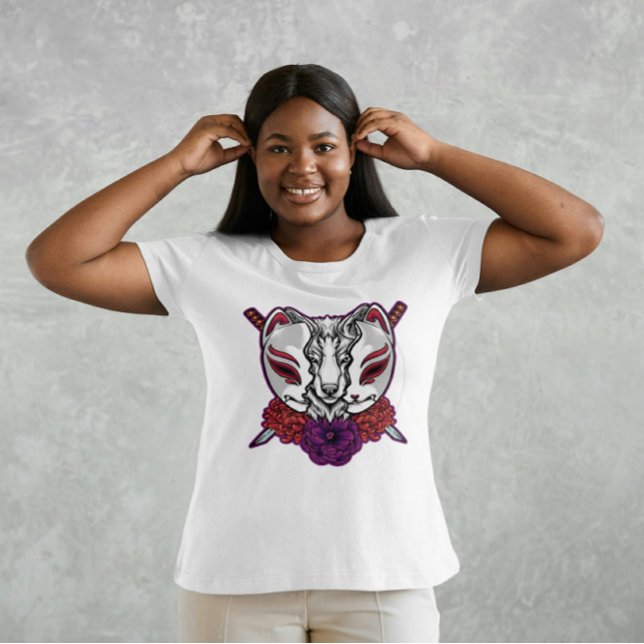 Kitsune Samurai T-Shirt (Von Creator hochgeladen)