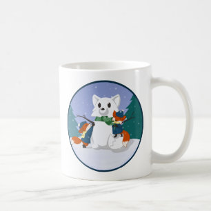 Kitsune Schnee-TagesTassen Kaffeetasse