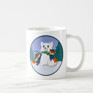 Kitsune Schnee-TagesTassen Kaffeetasse