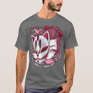 Kitsune the Japanese Nine Tails for Mask Tradition T-Shirt