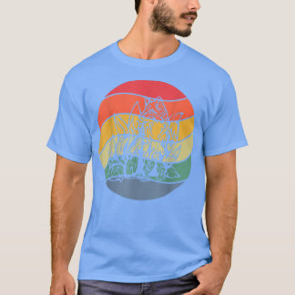 Kitsune Vintag Fox mit vielen Schwänzen Cherry Blo T-Shirt