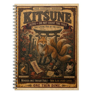 Kitsune, Vintage-Zirkus-Monster Notizblock