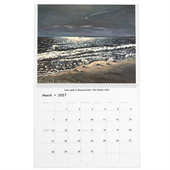 Kitt Shaffer Gemälde 2020 Kalender (Mär 2027)