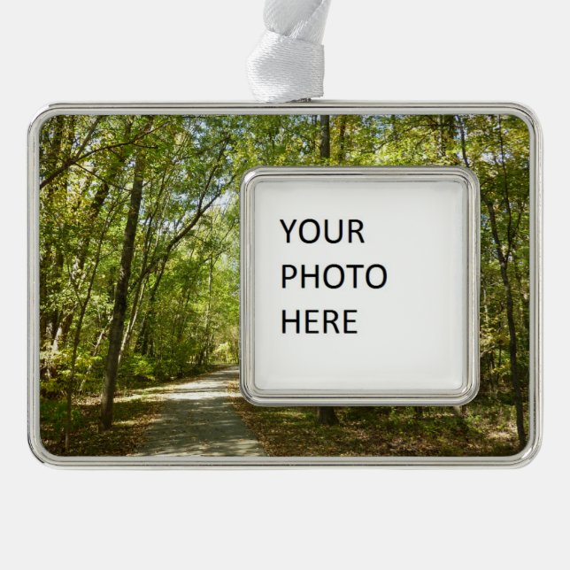 Kittamaquandi-Lehrpfad in Columbia Maryland Rahmen-Ornament Silber (Vorderseite)