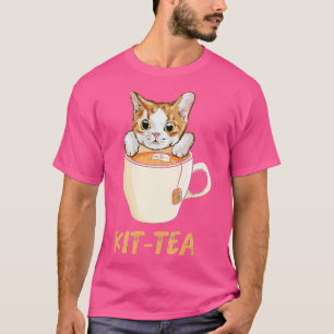 KitTea Drinker Niedlich Kitty Teacup Kitten Funny  T-Shirt