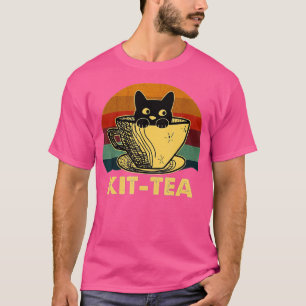 KitTea Katze Lover Vintage Niedliche und sonnige s T-Shirt