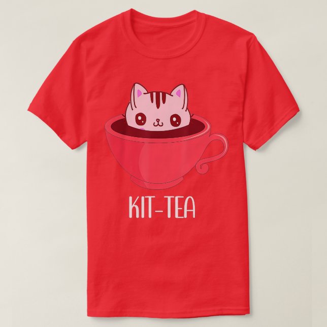 KitTea Katze Tasse Kit Tee  Cup Niedlich für Katze (Design vorne)