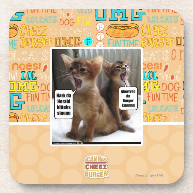 Kitteh Liede Untersetzer (Vorderseite)