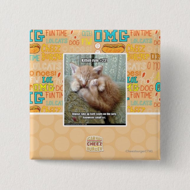 Kitteh Regel #231 Button (Vorderseite)