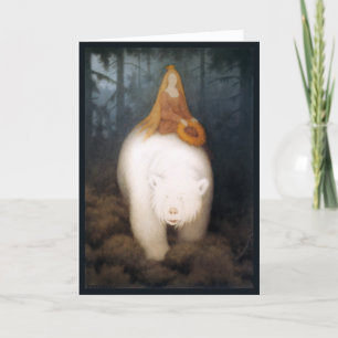 Kittelsen - White-Bar King Valemon Dankeskarte