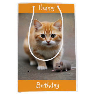 Kitten and Mouse  Mittlere Geschenktüte