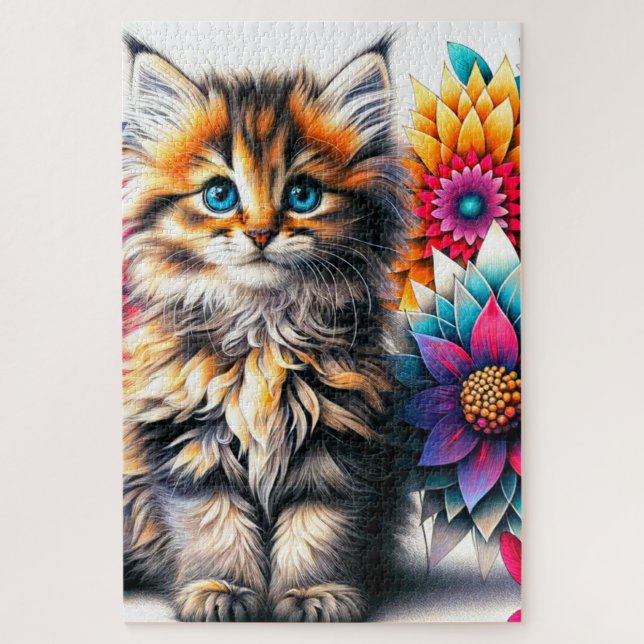 Kitten Art Puzzle (Vertikal)
