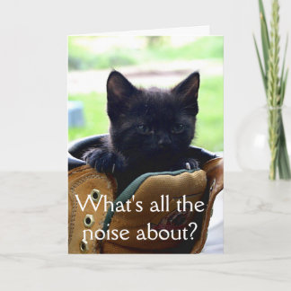 Kitten Birthday Card Karte