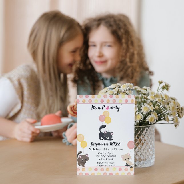 Kitten Birthday Einladung (Von Creator hochgeladen)