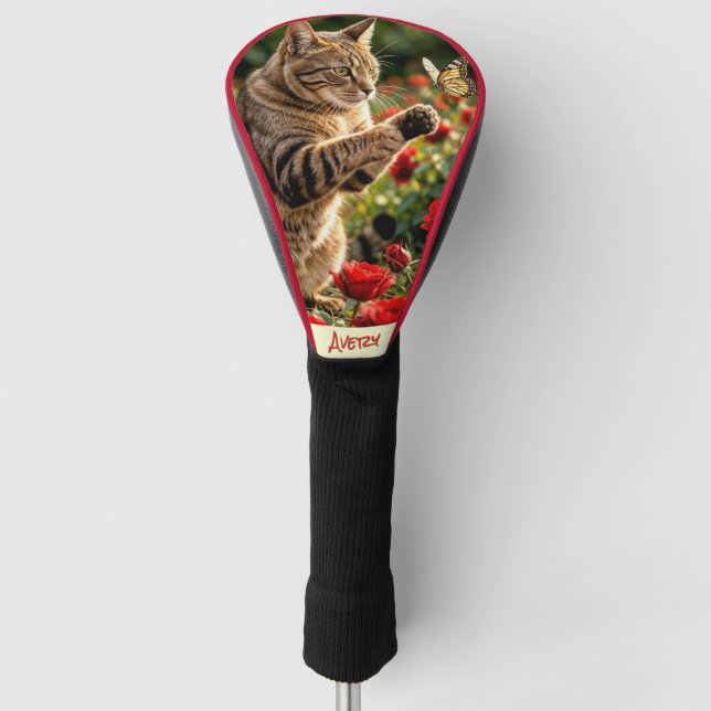 KITTEN Butterfly Driver Kopfhaube Golf Headcover (Vorderseite)