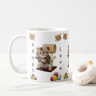 Kitten Cat Condo Cat Adoption Tasse