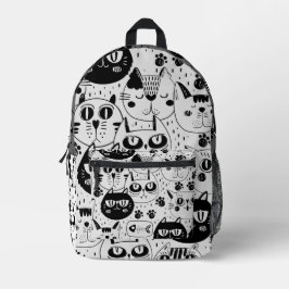 Kitten Cat Faces Backpack Bedruckter Rucksack